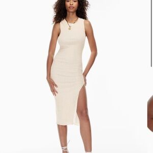 Aritzia Verona birch gingham midi dress XS